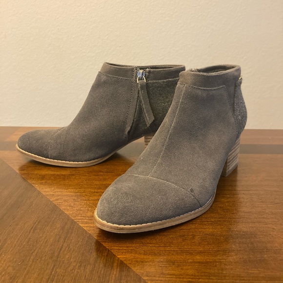 Grey Ankle Boots - Picture 2 of 5